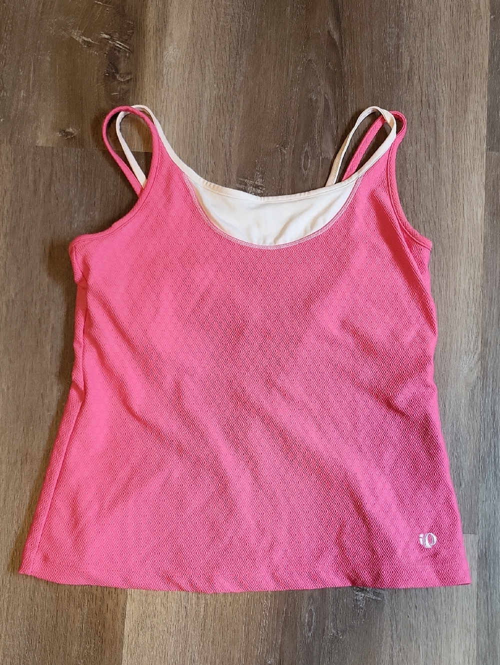 Pearl Izumi Pink Double-Strap Layered Camisole